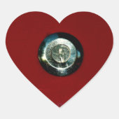 Wie heeft de sleutel? hart sticker (Voorkant)