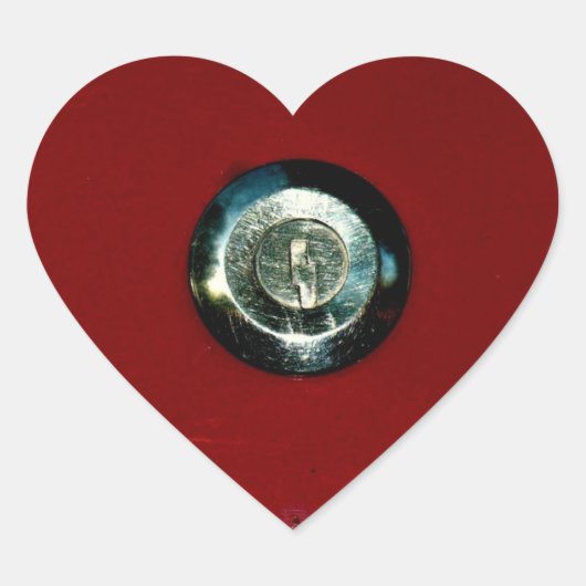 Wie heeft de sleutel? hart sticker (Voorkant)