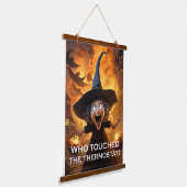 Wie heeft de thermostaat aangeraakt? hangend wandkleed (Gebogen)