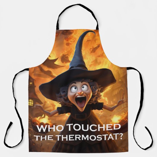 Wie heeft de thermostaat aangeraakt? schort (Voorkant)