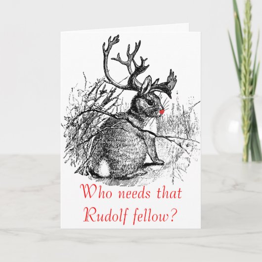 Wie heeft die Rudolf Fellow-kaart nodig? Feestdagen Kaart (Voorkant)