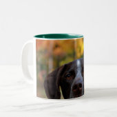 Wie heeft Dog? Tweekleurige Koffiemok (Voorkant links)