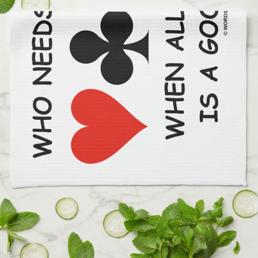 Wie heeft een partner nodig wanneer alles wat u no theedoek (Gevouwen)