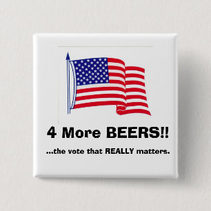 Wie heeft een President nodig?!? Vierkante Button 5,1 Cm