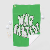 Wie heeft een scheet gelaten Golfhanddoek Grappige (Insitu)