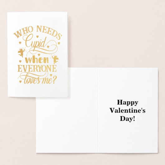 Wie heeft er behoefte aan Cupid als iedereen van m Folie Kaarten (Display)