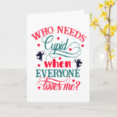 Wie heeft er behoefte aan Cupid als iedereen van m Kaart (Gele Bloem)