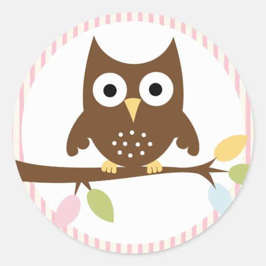 {Wie heeft er een baby?} Ronde Sticker (Voorkant)