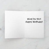 Wie heeft er een verjaardag? Wenskaart Kaart (Binnen)