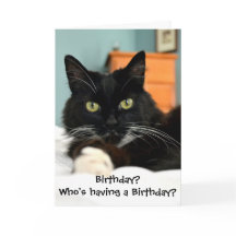 Wie heeft er een verjaardag? Wenskaart