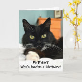 Wie heeft er een verjaardag? Wenskaart Kaart (Gele Bloem)