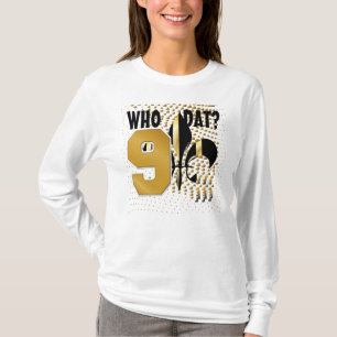 Wie heeft er gegeten? Nr. 9/Zwart gouden hartjes/F T-shirt