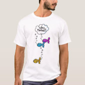 Wie heeft er gevlucht? t-shirt (Voorkant)