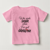 wie heeft er santa nodig als je oma kerst grappig  (Voorkant)