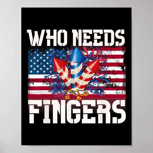 Wie heeft er vuurwerk nodig? poster (Voorkant)