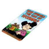 Wie heeft het blik van de Worms geopend Magneet (Linkerzijde)