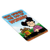 Wie heeft het blik van de Worms geopend Magneet (Rechterzijde)