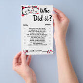 Wie heeft het gedaan Shower Game Card Love Bird Flyer (Hand)