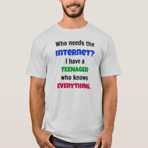 Wie heeft het internet nodig t-shirt