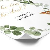 Wie heeft het papa spel Herten groen goud Poster (Hoek)