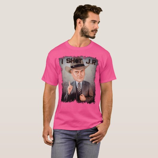 Wie heeft J.R. neergeschoten? T-shirt (Voorkant volledig)