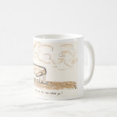 "wie heeft je gevraagd?" koffiemok (Voorkant rechts)