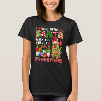 Wie heeft Kerstman nodig als je een Norwich Terrie T-shirt