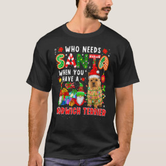 Wie heeft Kerstman nodig als je een Norwich Terrie T-shirt