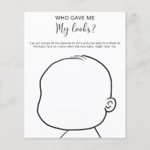 Wie heeft me mijn uiterlijk gegeven baby shower sp