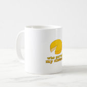 Wie heeft mijn kaas verplaatst? koffiemok (Voorkant links)