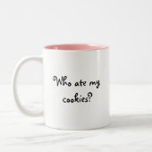 Wie heeft mijn koekjes opgegeten? Mok (Links)