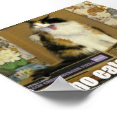 wie heeft mijn pizza geten? Funny Cat Meme Poster (Hoek)