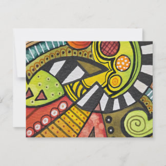 WIE HEEFT MIJN TOMAAT GESNEDEN MET EEN KUBISMES? BRIEFKAART