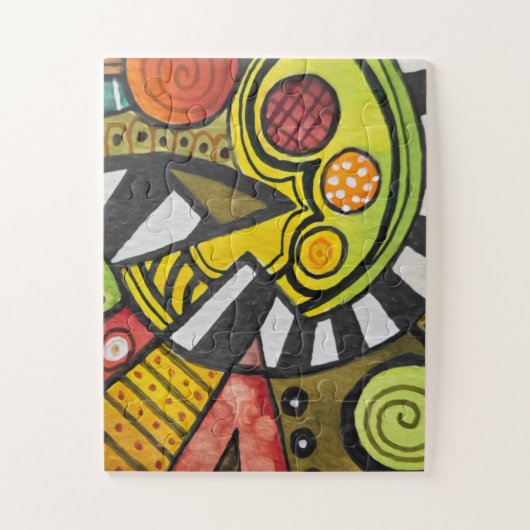 WIE HEEFT MIJN TOMAAT GESNEDEN MET EEN KUBISMES? LEGPUZZEL (Verticaal)