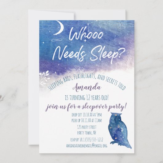 Wie heeft slaap nachtbraker nodig kaart (Voorkant)