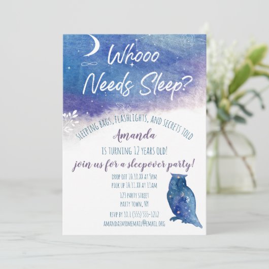 Wie heeft slaap nachtbraker nodig kaart (Staand voorkant)