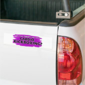 Wie heeft therapie nodig als er cardio Kickboxing Bumpersticker (Op Truck)