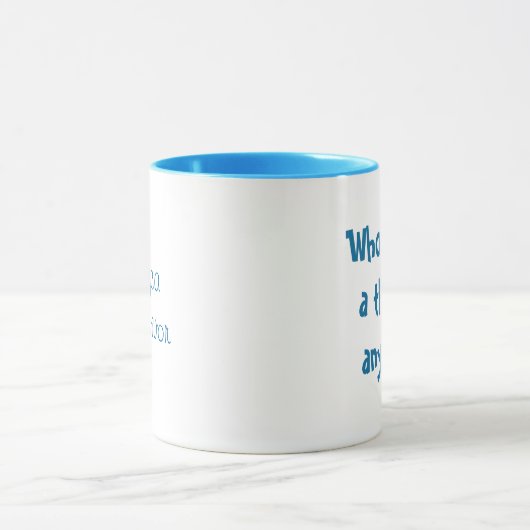 Wie heeft toch een schildklier nodig? mok (Midden)