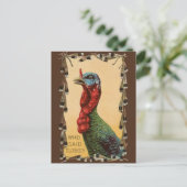 Wie heeft Turkije gezegd??? Grappig Thanksgiving B Feestdagenkaart (Staand voorkant)