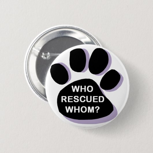 wie heeft wie gered ? knoop ronde button 5,7 cm (Voorkant /achterkant)