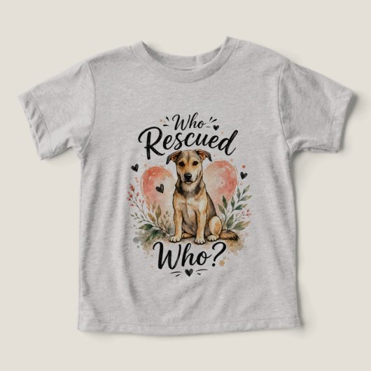 Wie heeft wie gered? Reddingshond Watercolor Desig (Design voorkant)