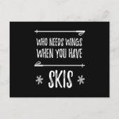 Wie heeft wintersport nodig briefkaart (Voorkant)