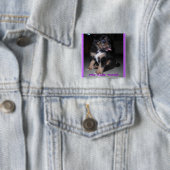 Wie heeft woorden nodig?! vierkante button 5,1 cm (In situ)