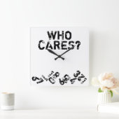 Wie het afnemen van de muur van Aantallen eist Vierkante Klok (Huis)