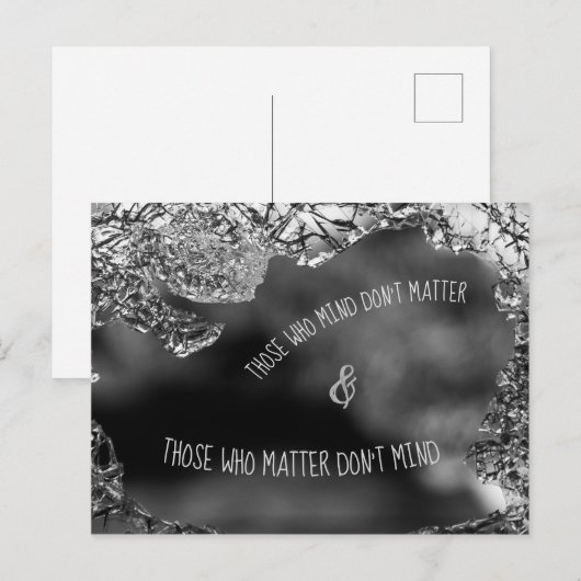 Wie het erg vindt briefkaart (Voorkant / Achterkant)