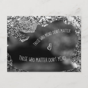 Wie het erg vindt briefkaart