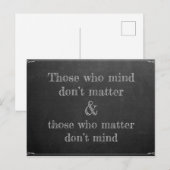 Wie het erg vindt briefkaart (Voorkant / Achterkant)