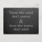 Wie het erg vindt briefkaart (Voorkant)