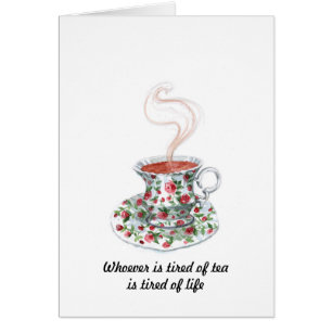 Wie het moe is van de theeslogan - moe van het lev