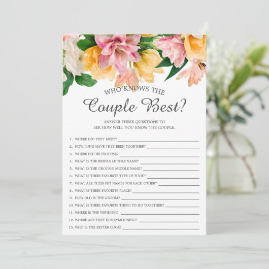 Wie het Paars Beste Vrijgezellenfeest Game kent no Kaart (Staand voorkant)